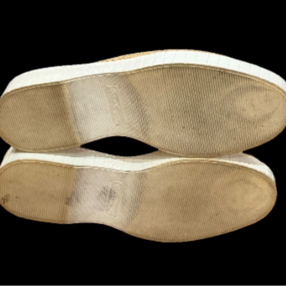 Robert Clergerie Natural Woven Raffia Slip On Flats Size 38/7.5 - Picture 9 of 14